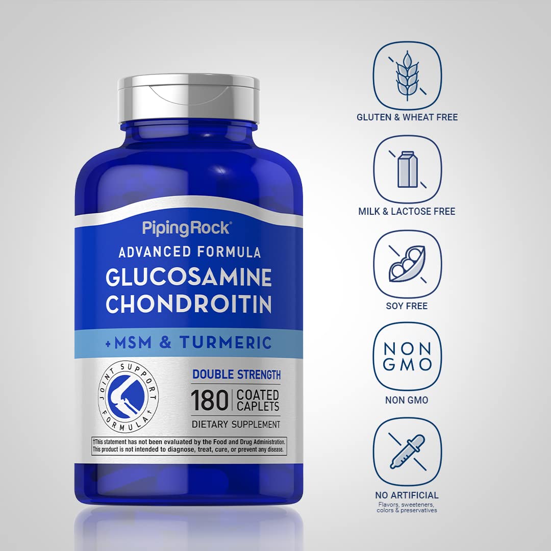 Comprimés de Glucosamine Chondroitin MSM sur une surface en bois