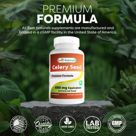 Comprimés de Graines de Céleri Best Naturals sur une table
