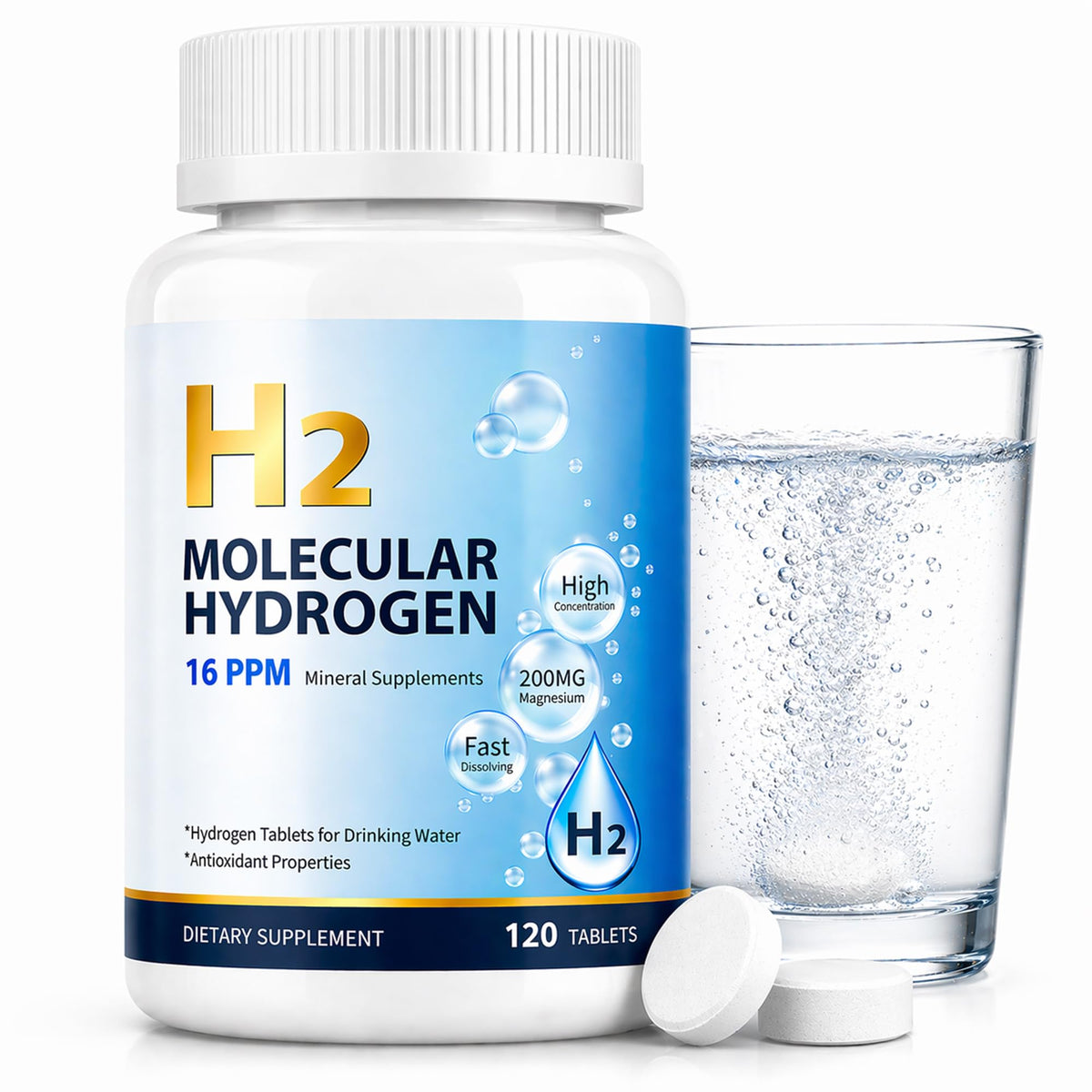Comprimés de Hydrogène Moléculaire Trihood 16 PPM, boîte avant