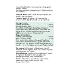 Comprimés de Jamieson Vitamine C 1 000 mg sur fond blanc