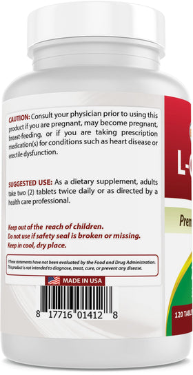 Comprimés de L-Citrulline sur un fond naturel