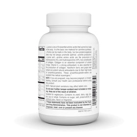Comprimés de L-Proline & L-Lysine sur une table