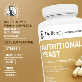 Comprimés de levure Dr. Berg Nutritionals, présentation des tablettes