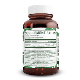 Comprimés de Magnésium Chélaté 250mg Natural Nutra sur une surface blanche