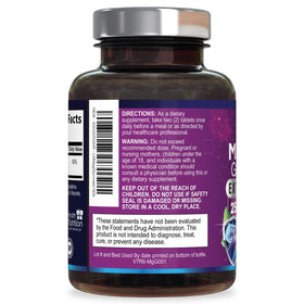 Comprimés de magnésium glycinate 250 mg dans un bol
