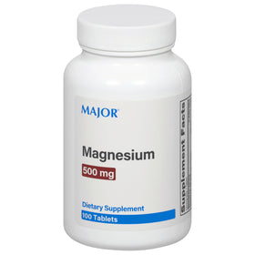 Comprimés de magnésium MAJOR 500mg, vue avant de l'emballage