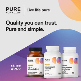 Comprimés de magnésium taurate PureFormulas dans une main