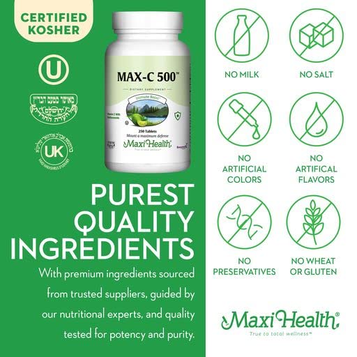 Comprimés de Maxi Health Max-C 500 dans une main