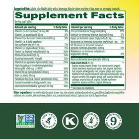 Comprimés de MegaFood Multivitamine One Daily, vue de près