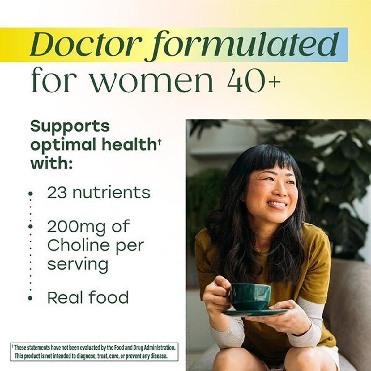 Comprimés de MegaFood Multivitamines Avancées Femme 40+