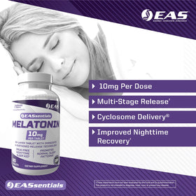 Comprimés de mélatonine 10mg, vue arrière de l'emballage