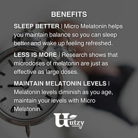 Comprimés de Melatonine Utzy Naturals avec cerises fraîches