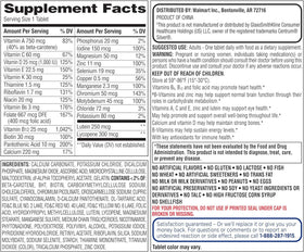 Comprimés de multivitamine complète Generic 50+
