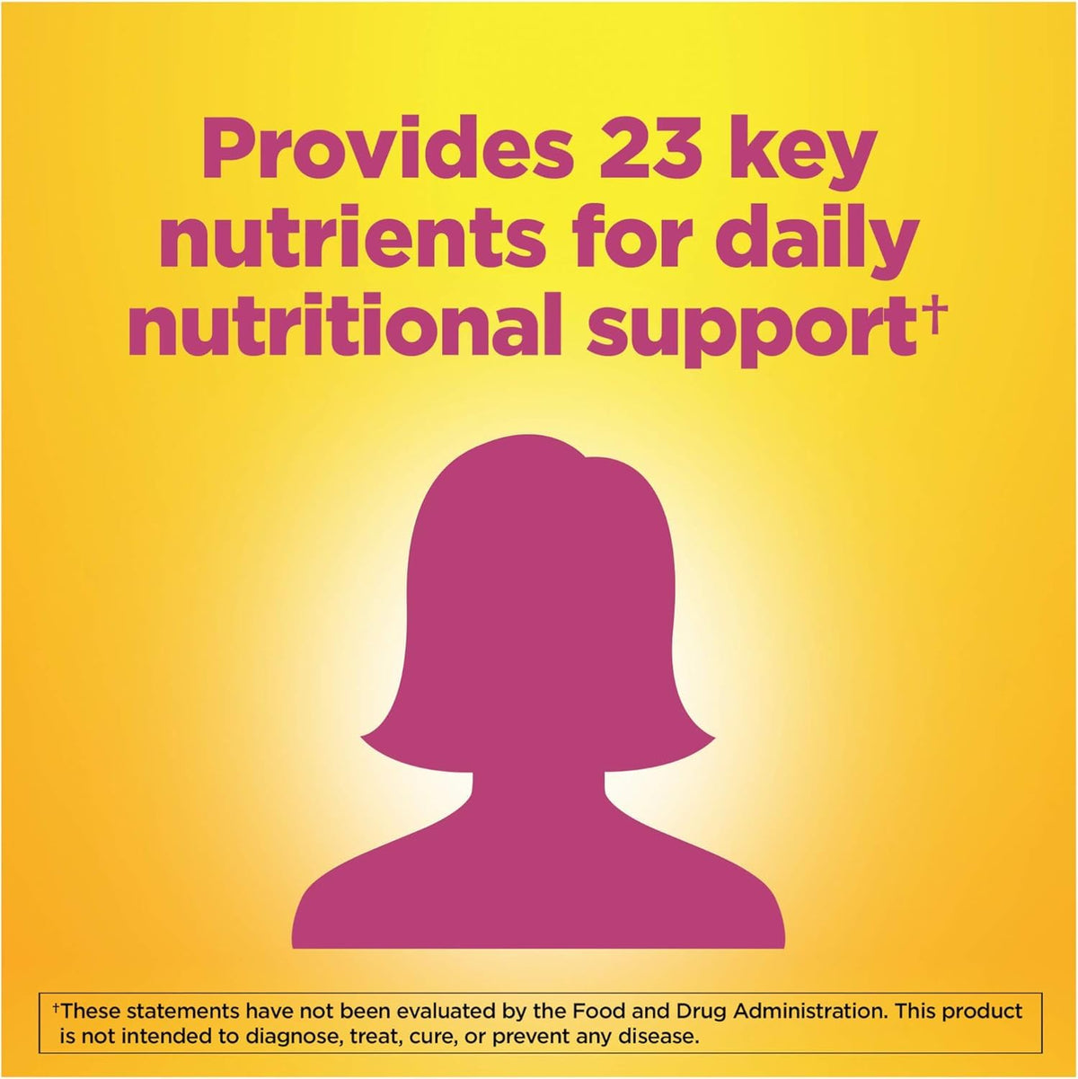 Comprimés de multivitamines Femme Nature Made en gros plan