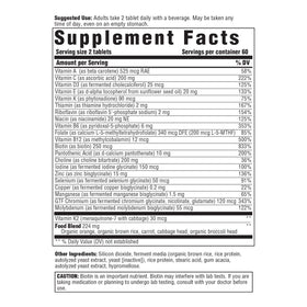 Comprimés de multivitamines Innate Response Formulas pour hommes 40+