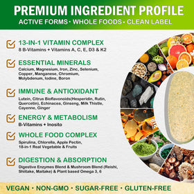 Comprimés de Multivitamines VEGEPOWER sur une table