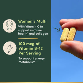 Comprimés de Nature's Bounty Multivitamines Complètes Femmes sur une table