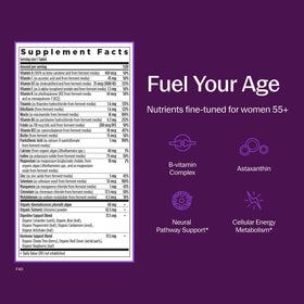 Comprimés de New Chapter Multivitamine Femme 55+ sur une table