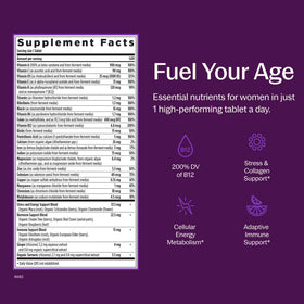 Comprimés de New Chapter Multivitamine Femme sur fond blanc