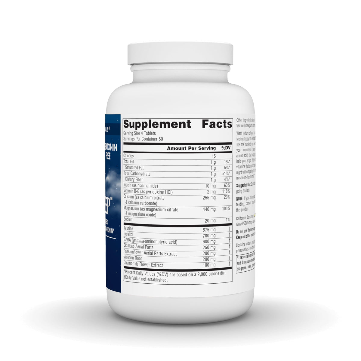 Comprimés de NutraSleep Source Naturals montrant leur taille