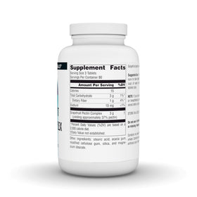 Comprimés de pectine de pamplemousse Source Naturals sur une surface blanche