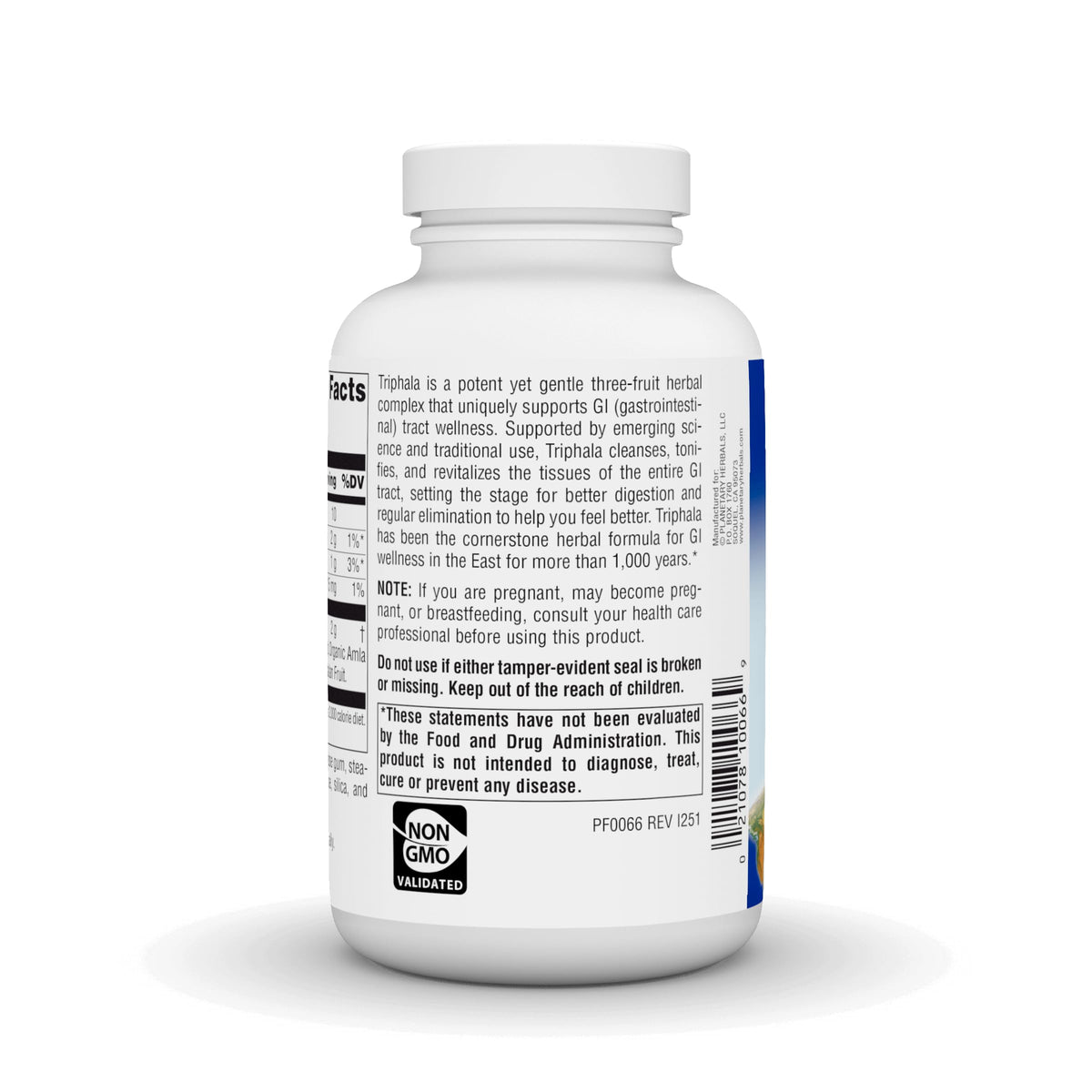 Comprimés de Planetary Herbals Triphala 1000mg sur une surface