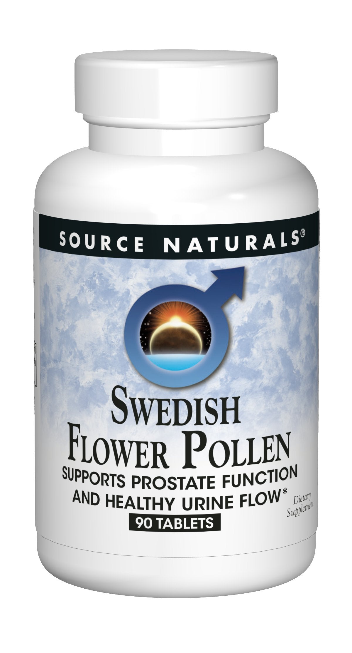 Comprimés de pollen de fleurs suédois Source Naturals sur une table