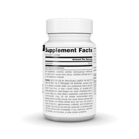 Comprimés de Pregnenolone 10 mg de Source Naturals sur fond blanc