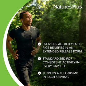 Comprimés de Riz de Levure Rouge NaturesPlus sur une surface