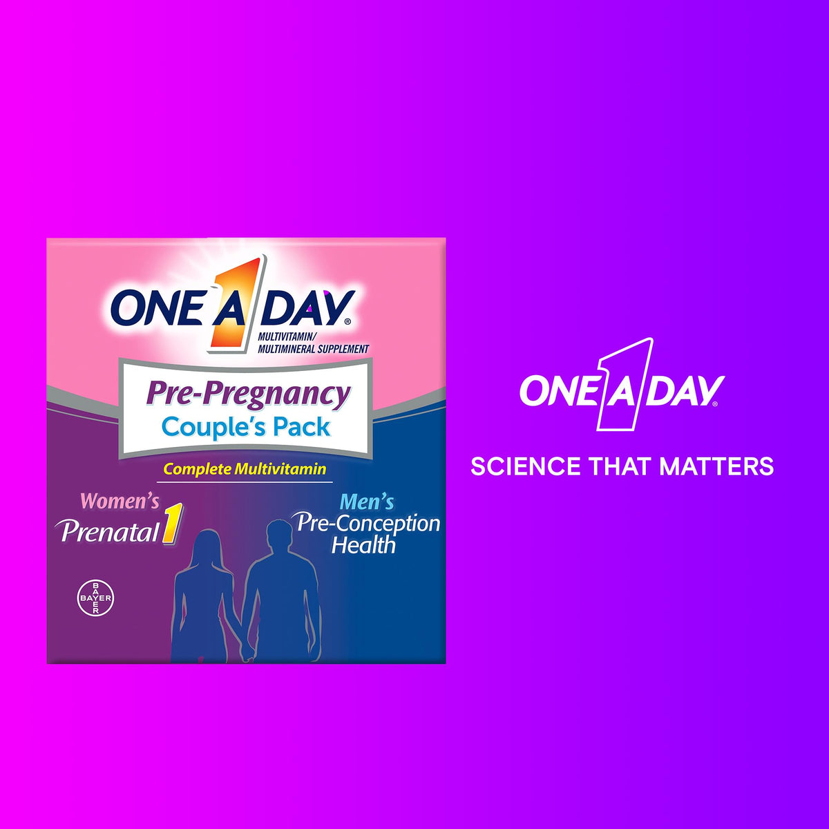 Comprimés de santé préconceptionnelle ONE A DAY pour hommes