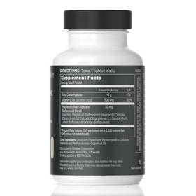 Comprimés de Shaklee Vita-C® 500 mg sur une surface blanche