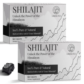 Comprimés de Shilajit ORBILIVE 1000 MG, vue de face