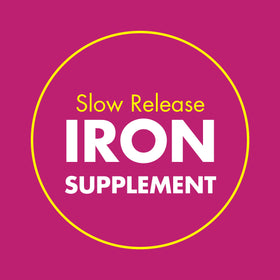Comprimés de Slow Fe 45mg en format facile à avaler