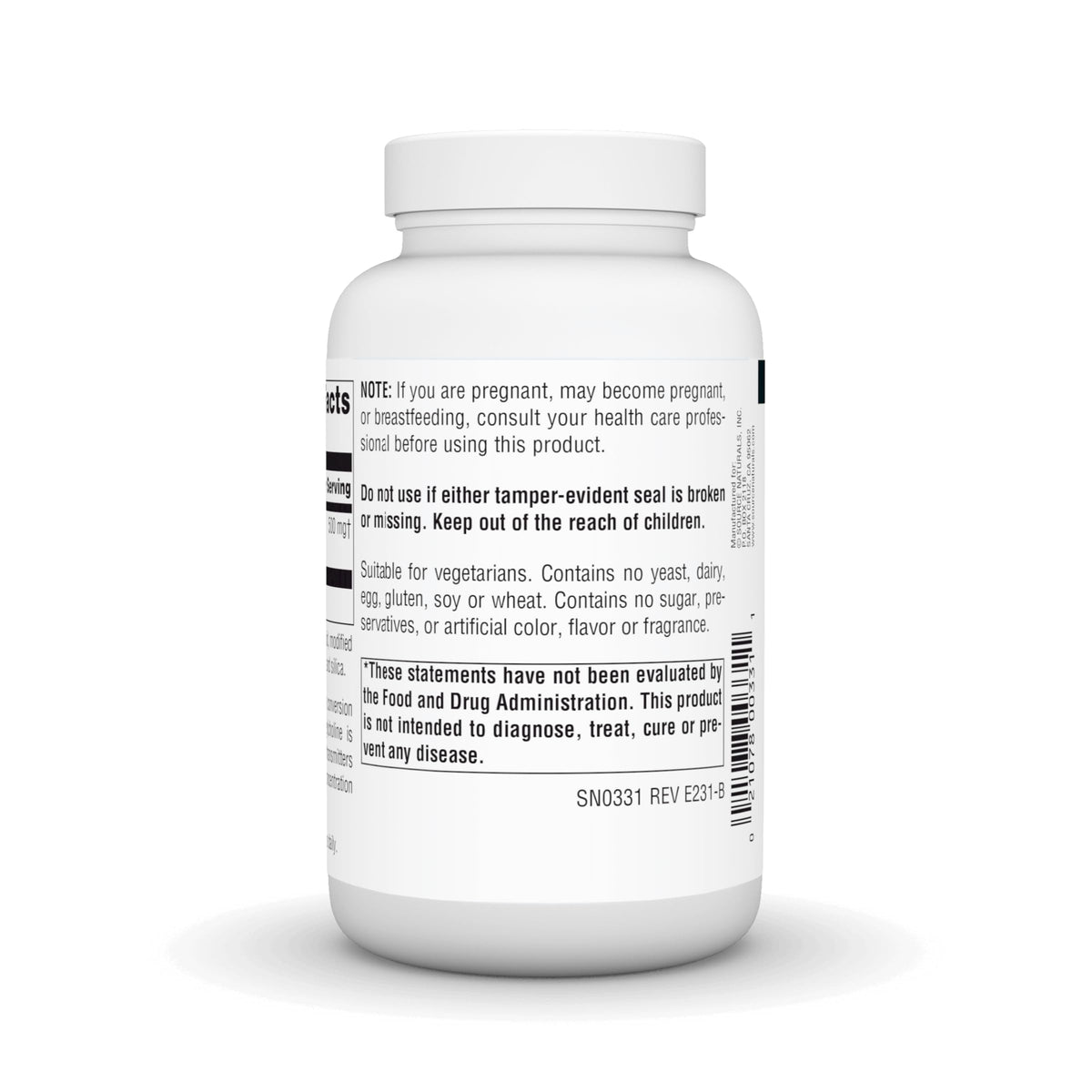 Comprimés de Source Naturals Acetyl L-Carnitine sur une table