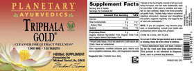 Comprimés de Triphala Gold 1000mg dans une main