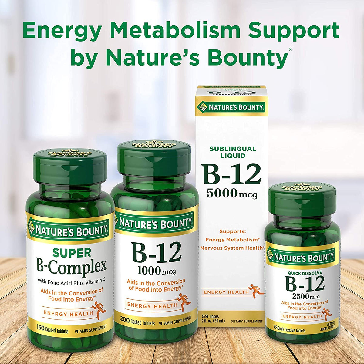 Comprimés de Vitamine B-12 Nature's Bounty prêts à l'usage