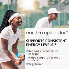 Comprimés de Vitamine B12 Earth's Splendor sur une table