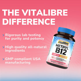 Comprimés de Vitamine B12 Vitalibre avec fruit frais