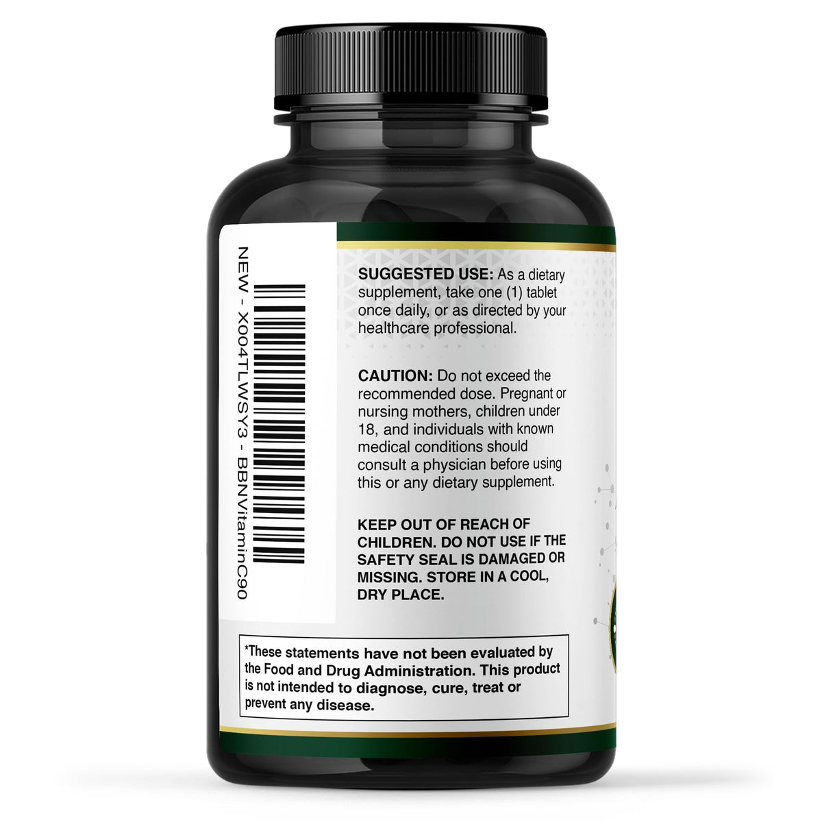Comprimés de Vitamine C 1000mg Built by Nature dans une main