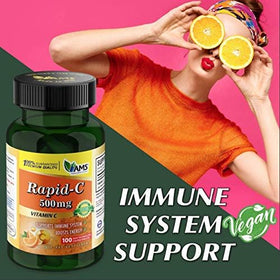 Comprimés de vitamine C Rapid-C dans une main