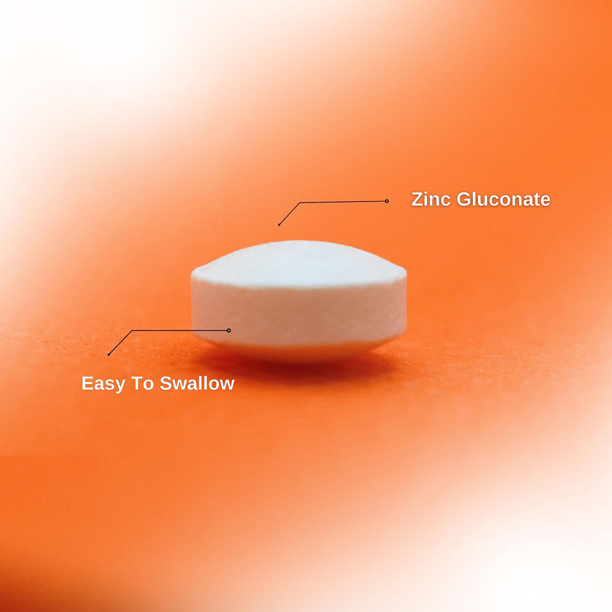 Comprimés de Zinc Gluconate de PHARMATECH sur fond blanc