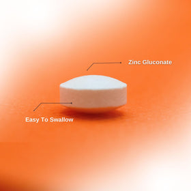 Comprimés de Zinc Gluconate de PHARMATECH sur fond blanc
