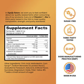 Comprimés effervescents de Vitamine C 1000mg SIGNIFY NATURE, dissolution dans l'eau