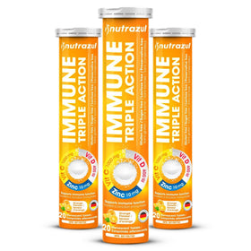 Comprimés effervescents nutrazul avec goût d'orange, boîte de 20 comprimés