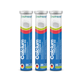 Comprimés effervescents Nutrazul Calcium + Vitamine D3 500 mg vue de face