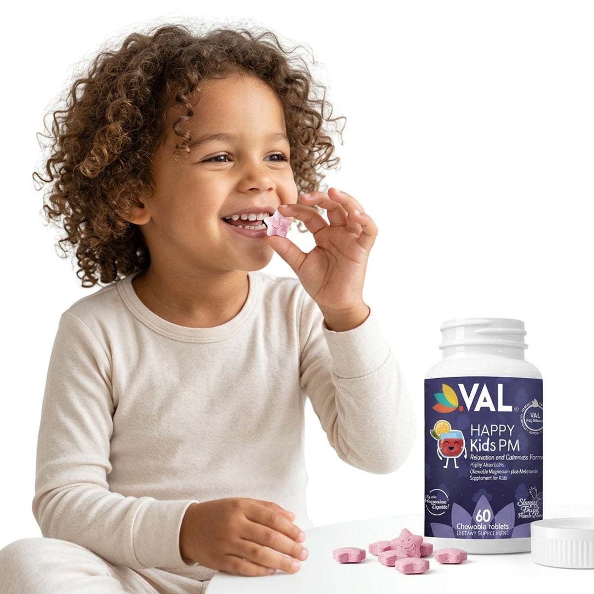 Comprimés étoilés VAL Happy Kids PM saveur fruit punch
