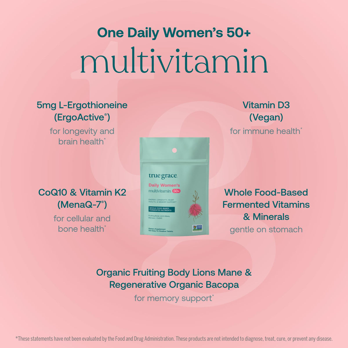 Comprimés faciles à avaler de True Grace Multivitamines