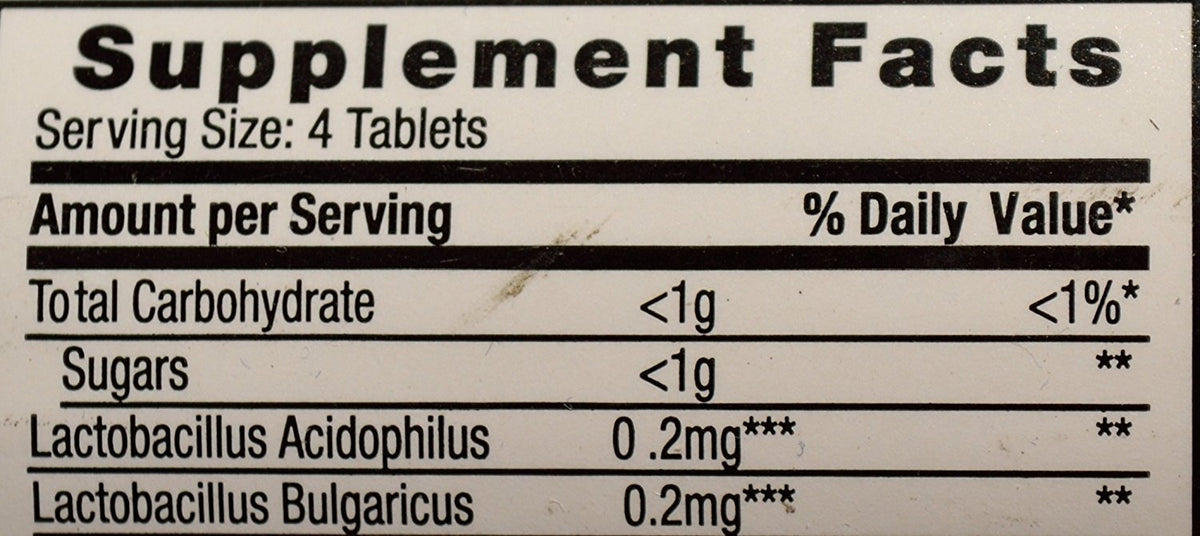 Comprimés Floranex Probiotique en vue de près