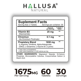 Comprimés Hallusa Natural dans un verre