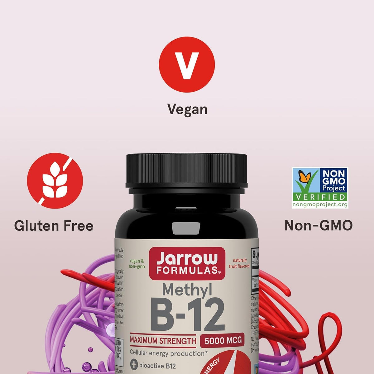 Comprimés Jarrow Formulas Methyl B12 avec une cuillère pour dosage